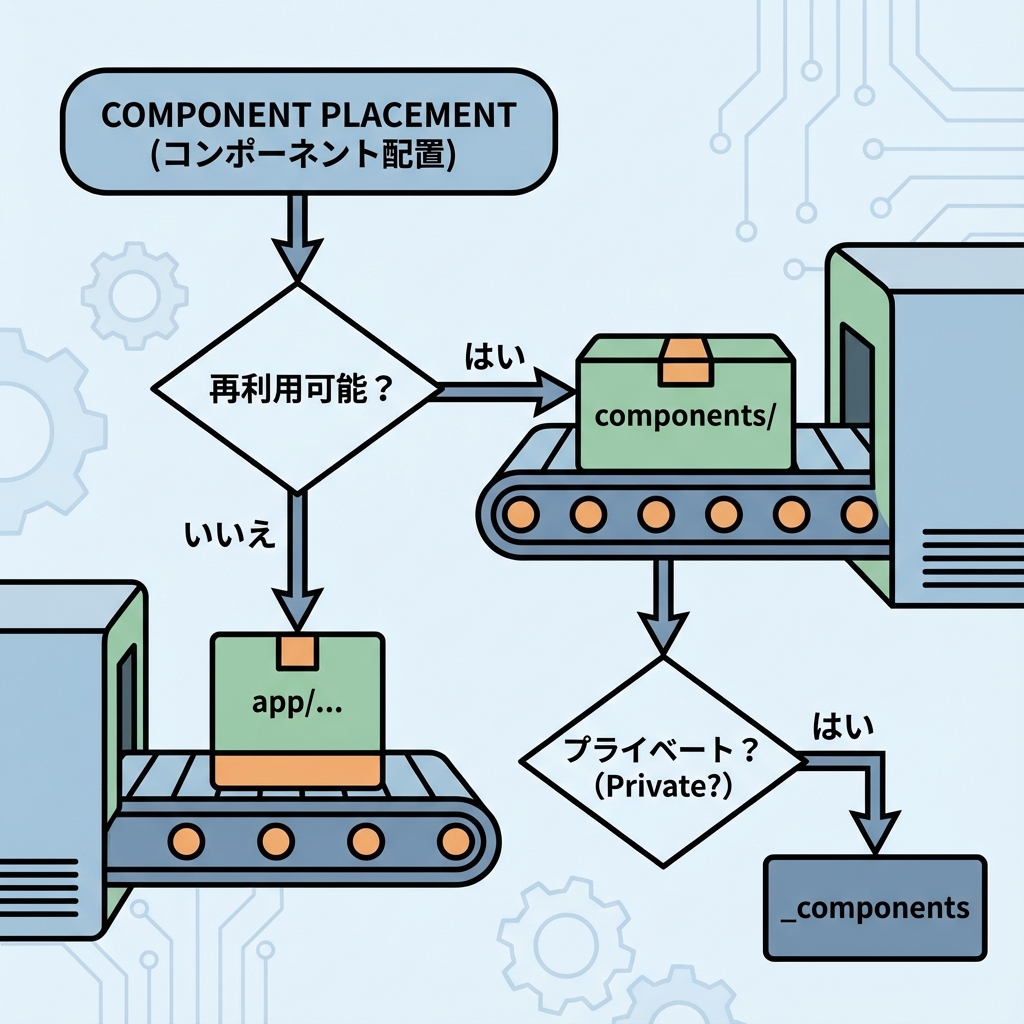 コンポーネント配置フロー