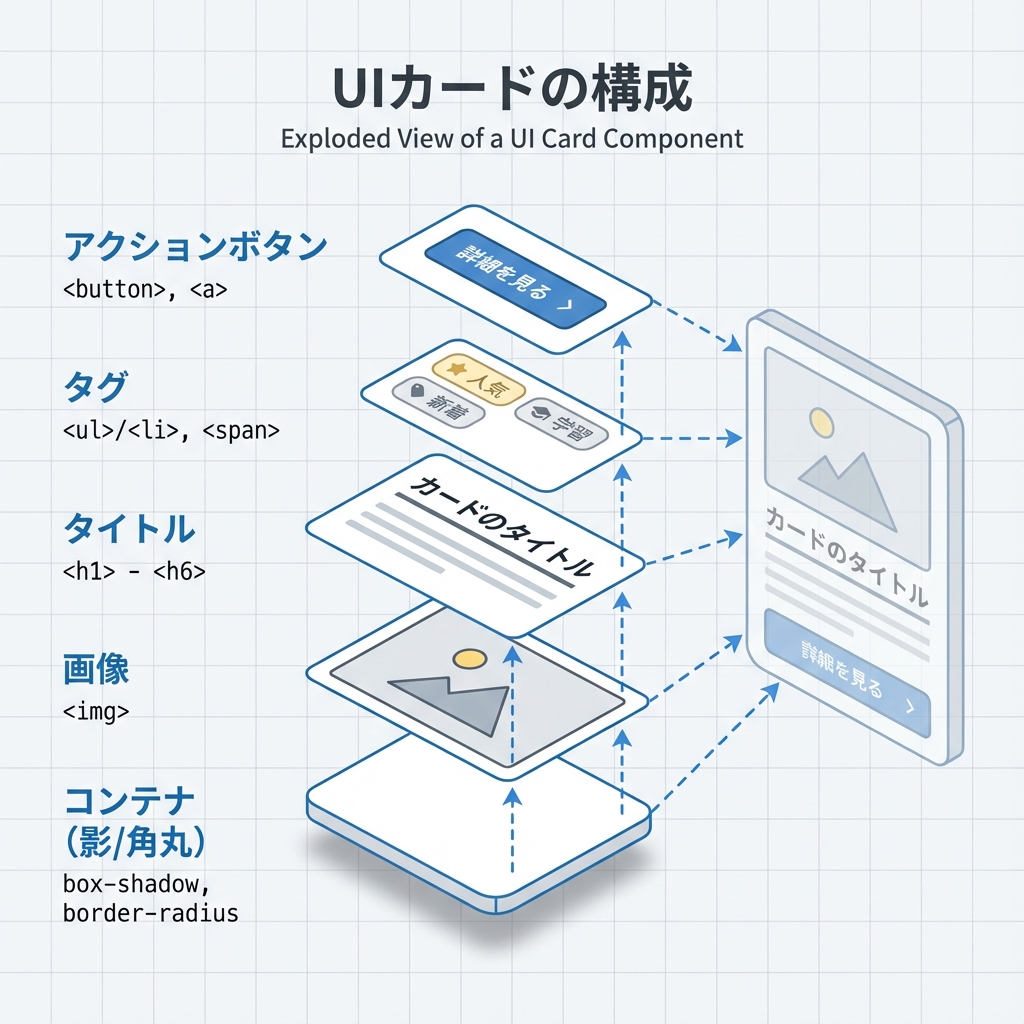 カードUIの構成