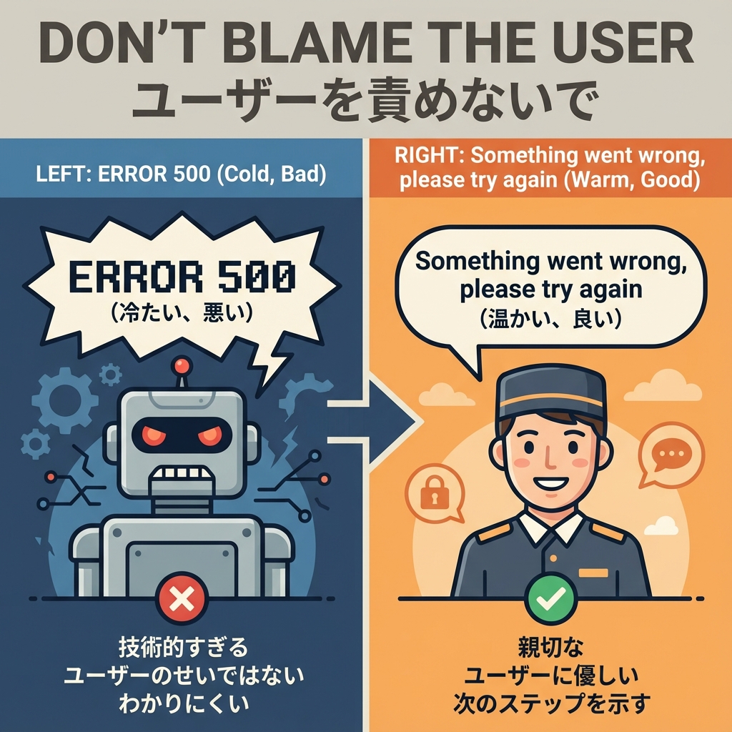 エラーメッセージの設計フロー