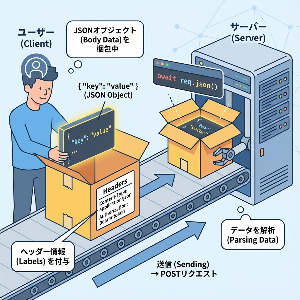 POSTで body が届く流れ