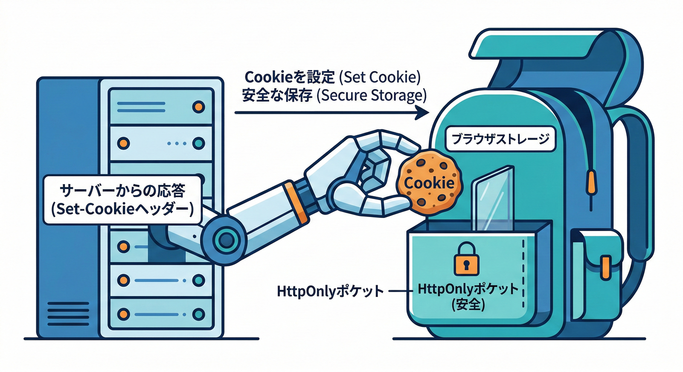 Server setting the cookie in response