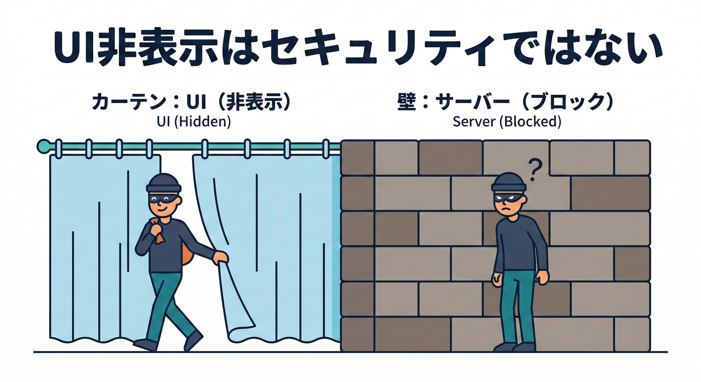 Mask on a face vs locked door