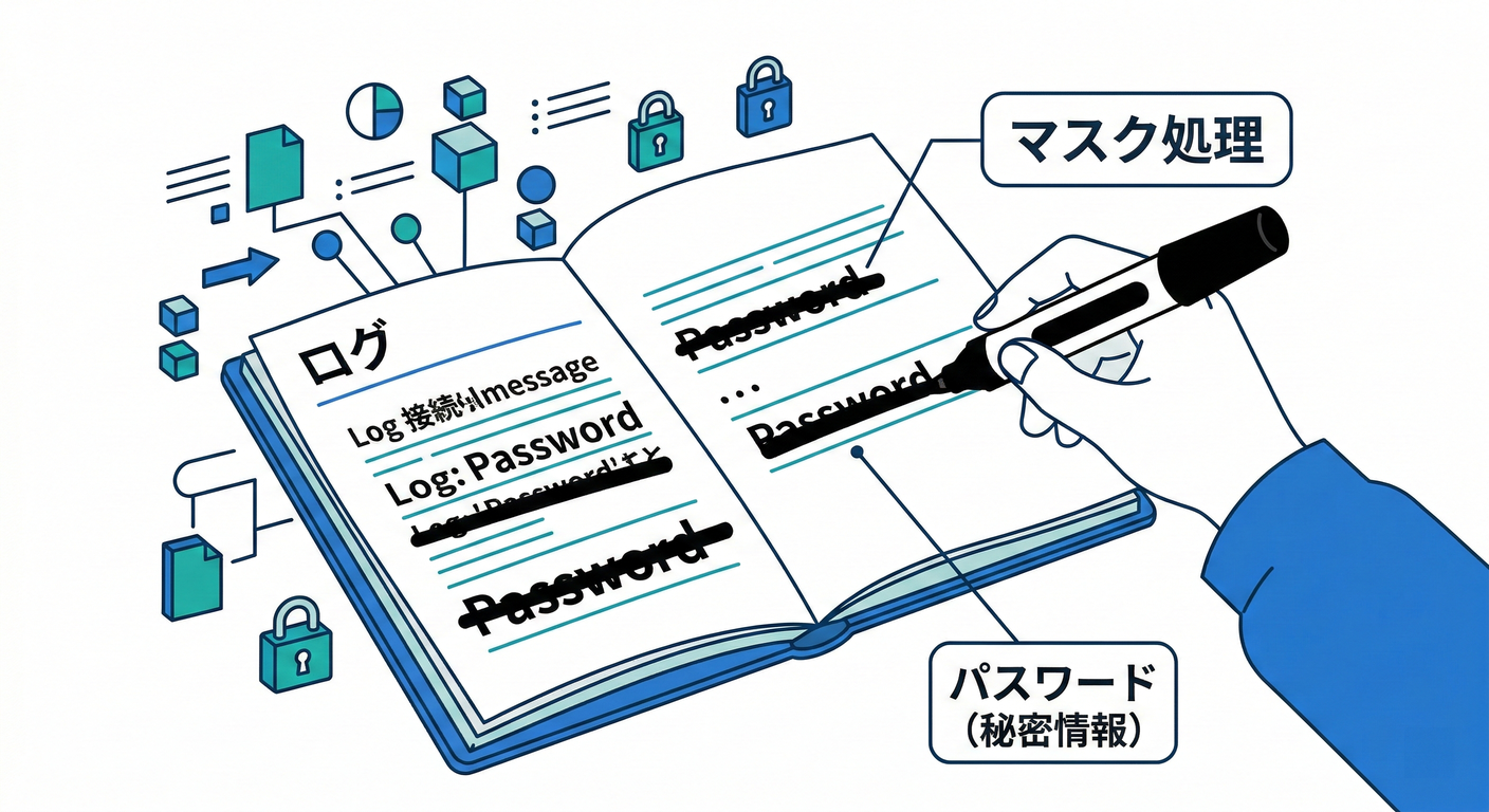 Notebook with black marker over secrets