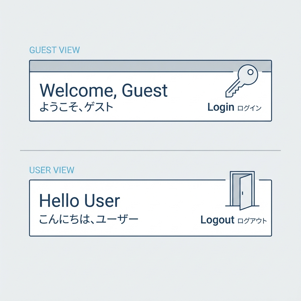 ヘッダーの切り替え概要
