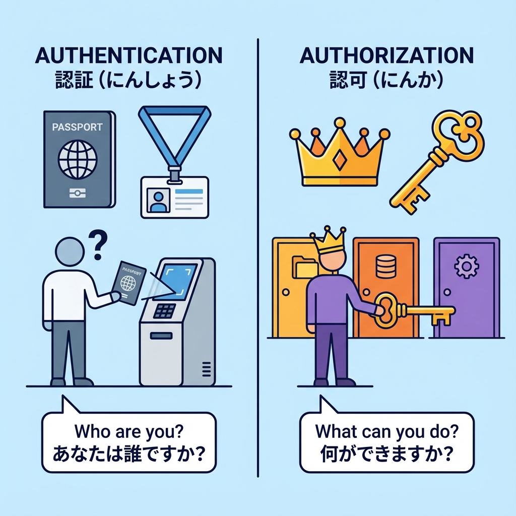 認証と認可の違い