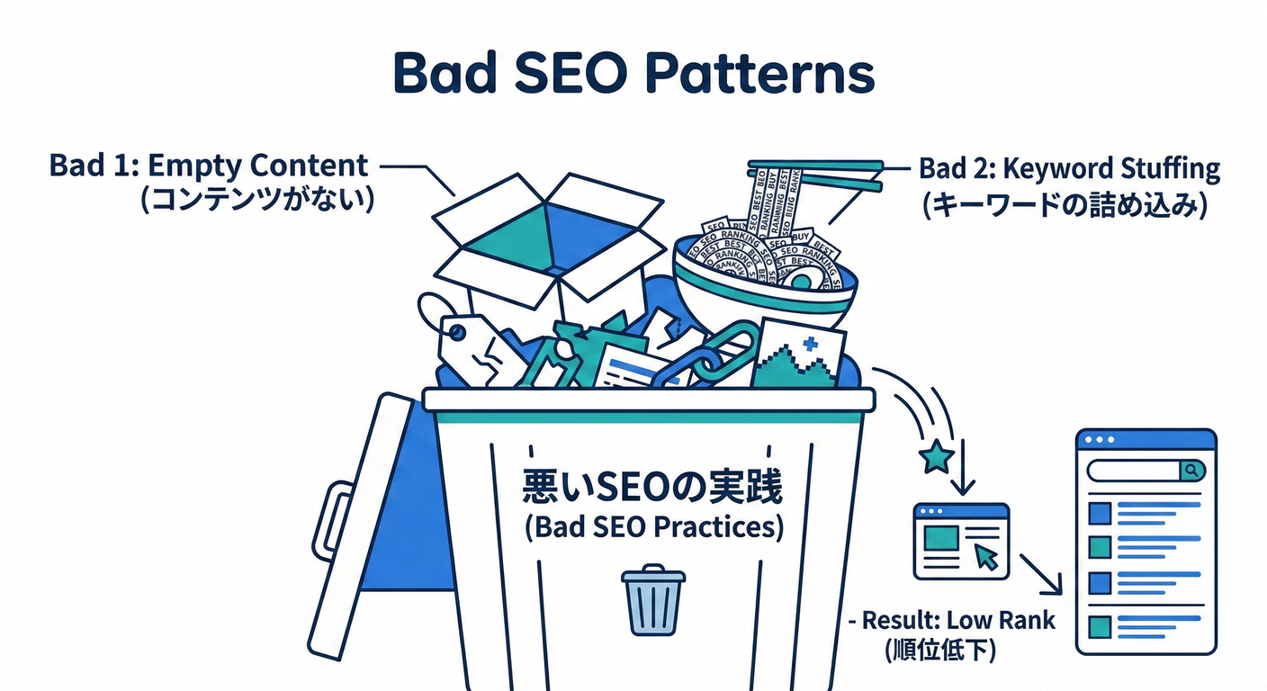 201 bad seo patterns