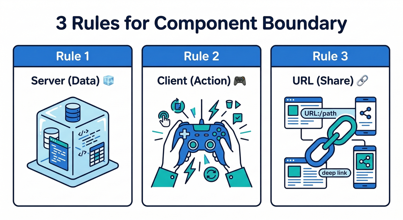 3 Rules for Component Boundary