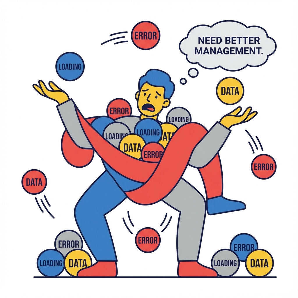 状態管理が複雑になる