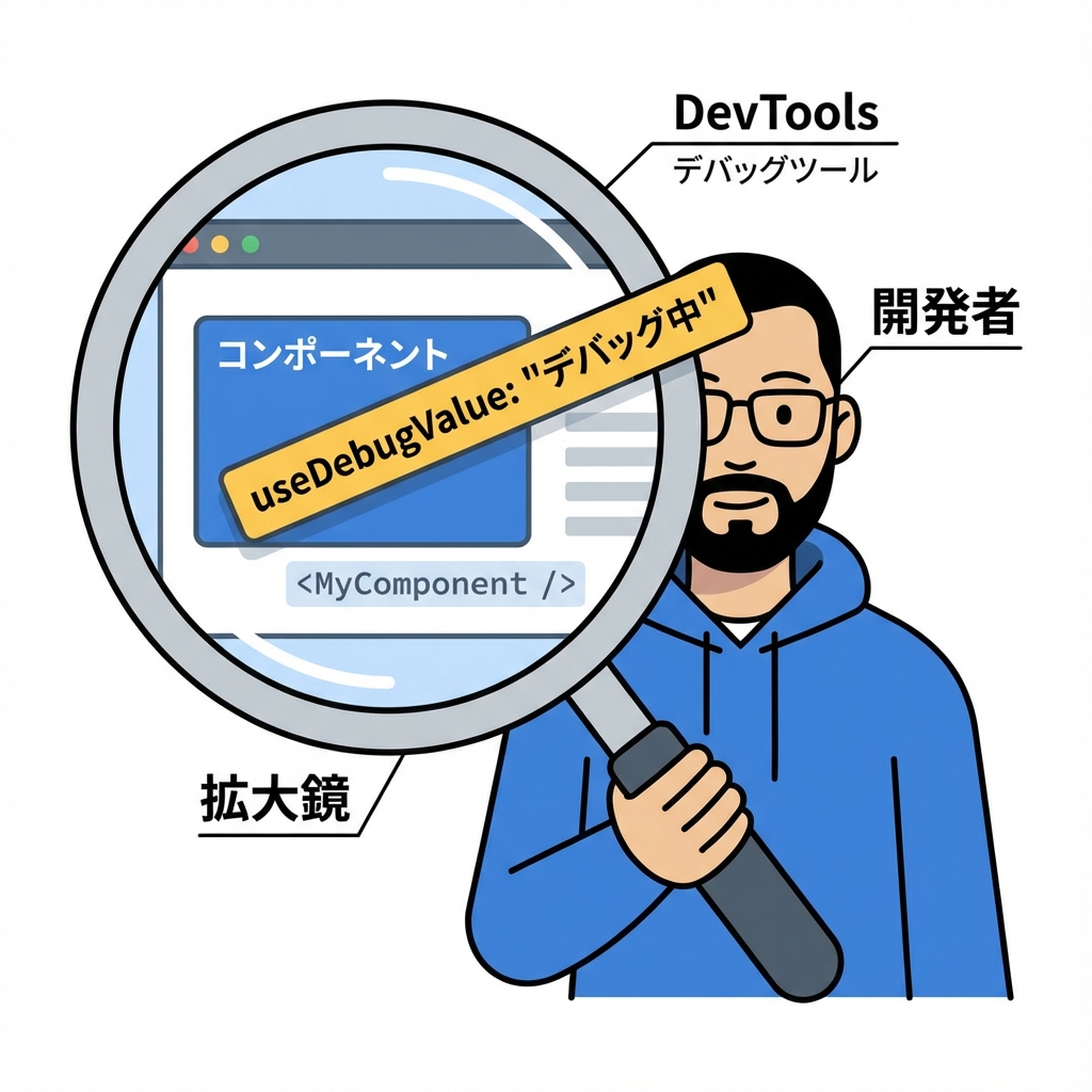 useDebugValueのイメージ