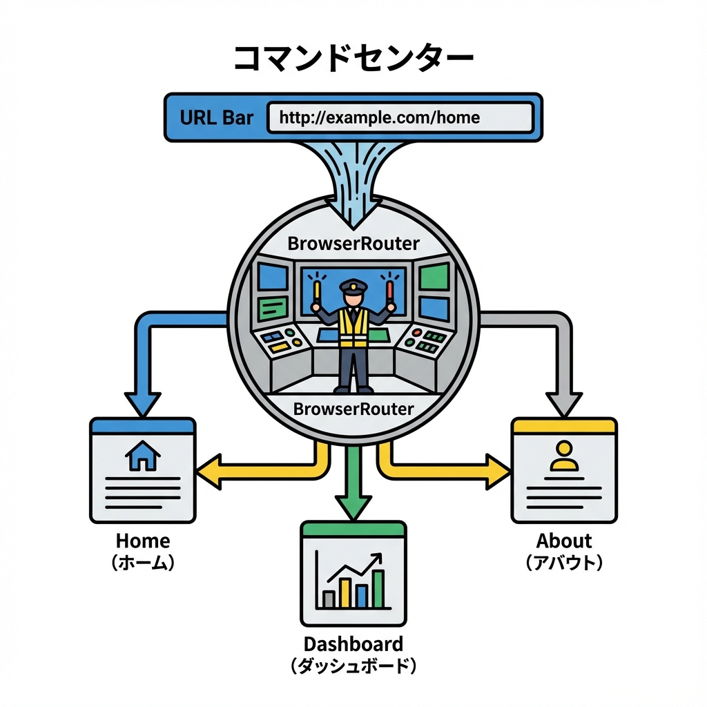 BrowserRouterのイメージ