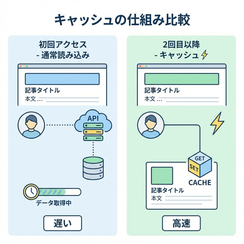 キャッシュ体験