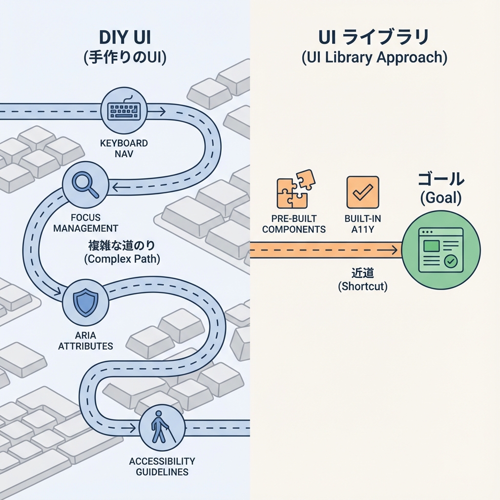 自作 vs ライブラリ
