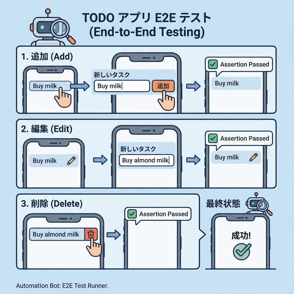TODO アプリ E2E テスト