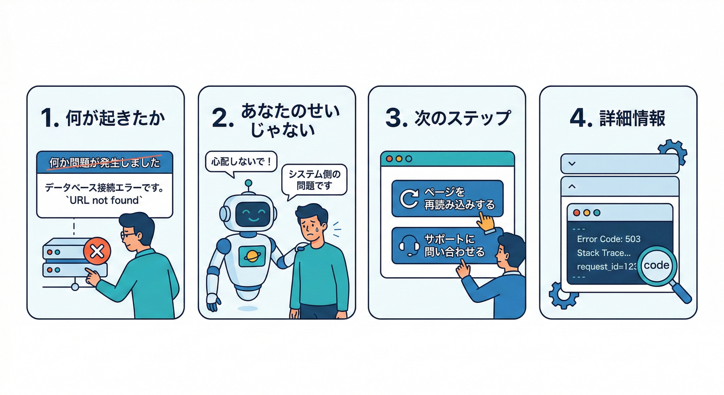 Friendly Error Messages 4-point set