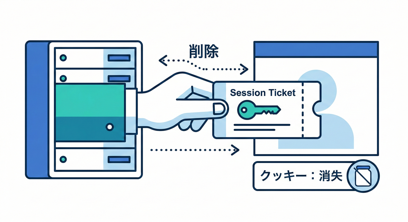 Logout deleting the cookie
