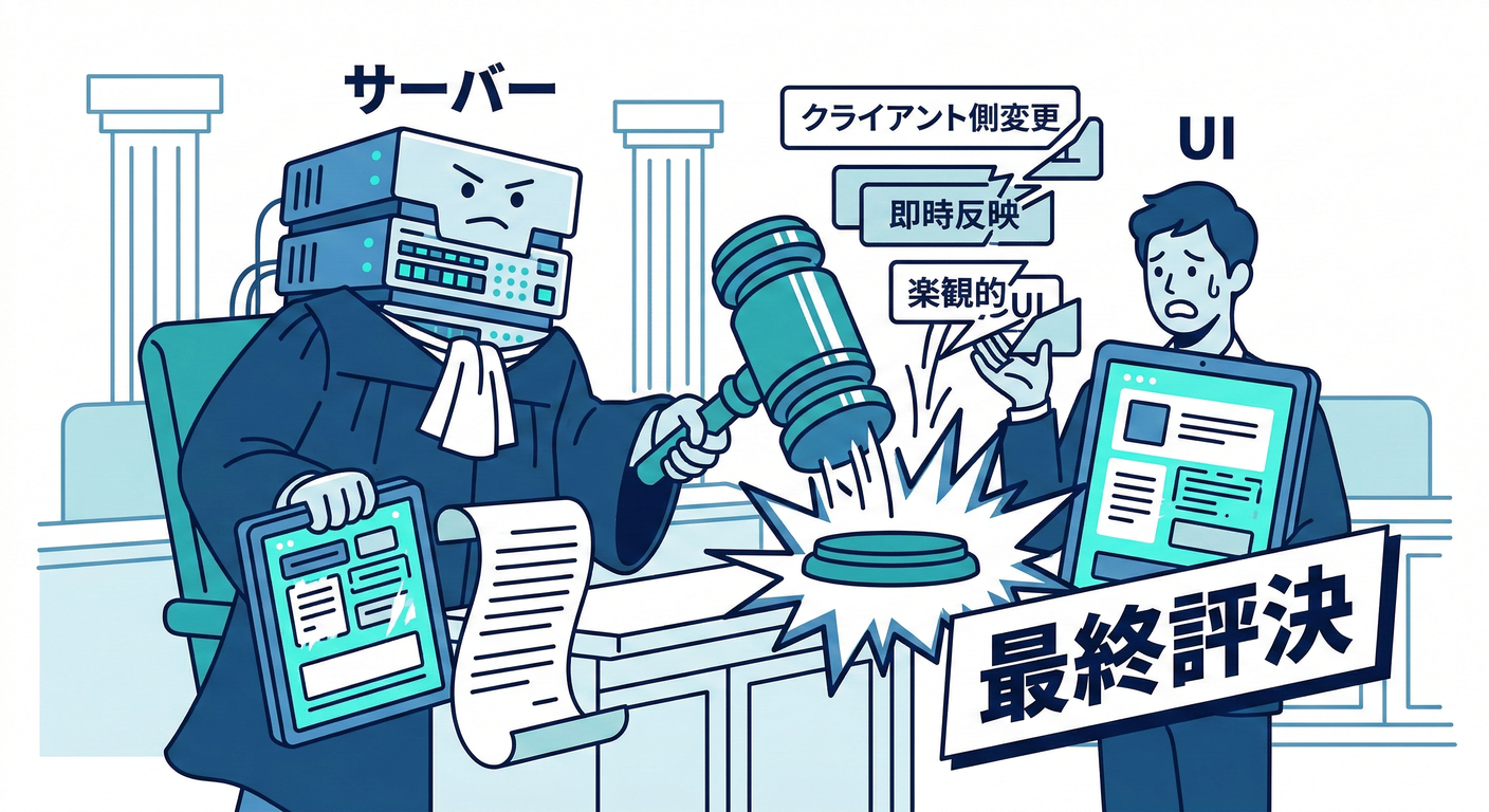 Server Judge making the final call