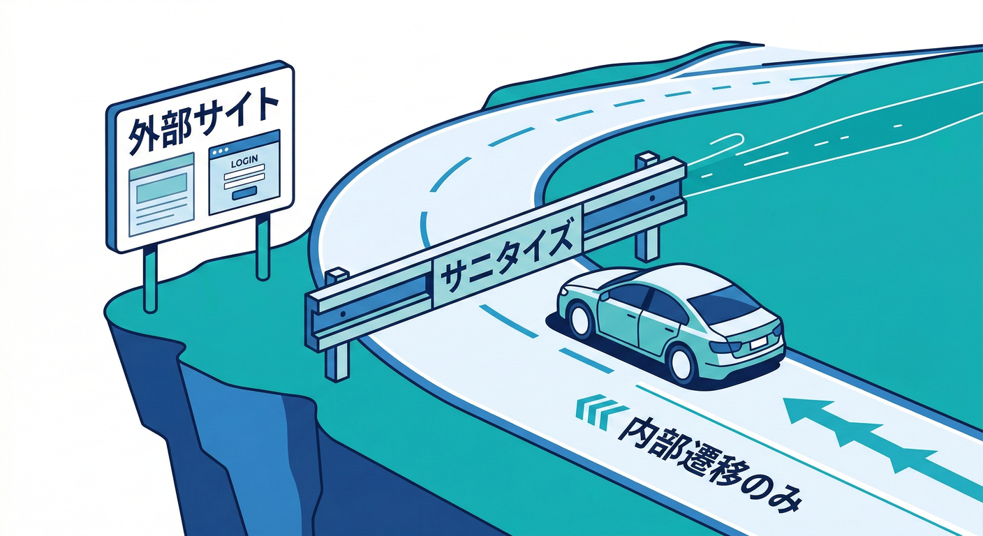 Guard rail preventing falling off a cliff