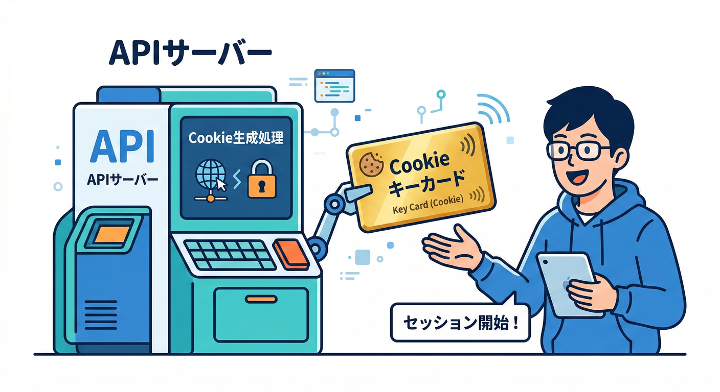 Machine issuing a key card