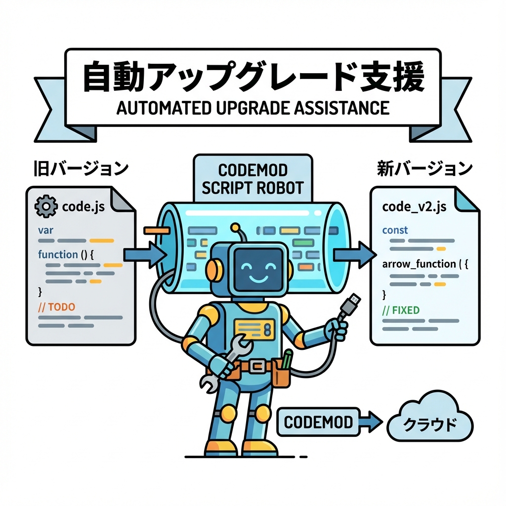 Codemod による自動アップグレード支援