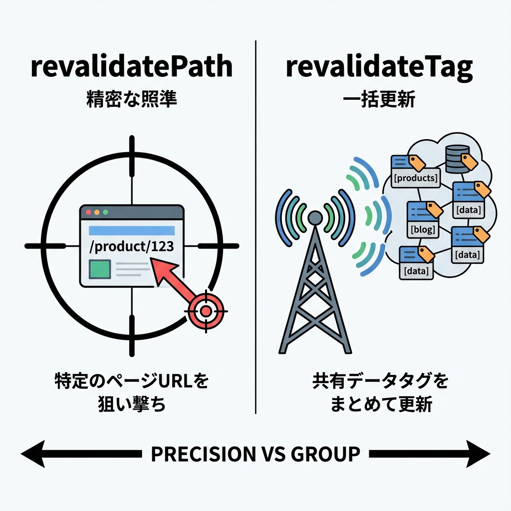 revalidatePath vs revalidateTag