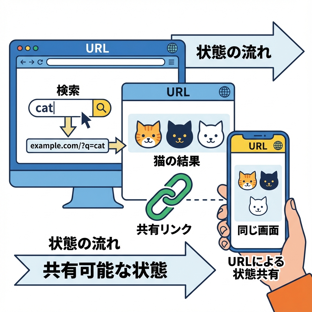 URL State の流れ