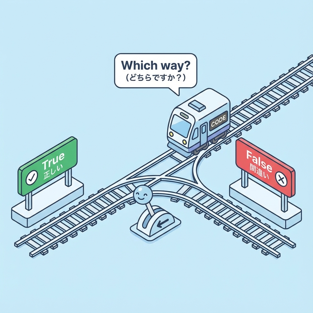 三項演算子の分岐イメージ