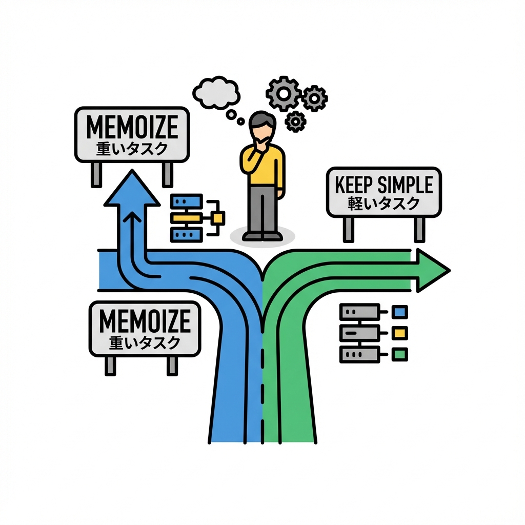 メモ化判断フローチャート