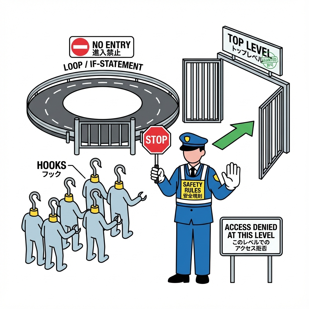 フックルールのイメージ