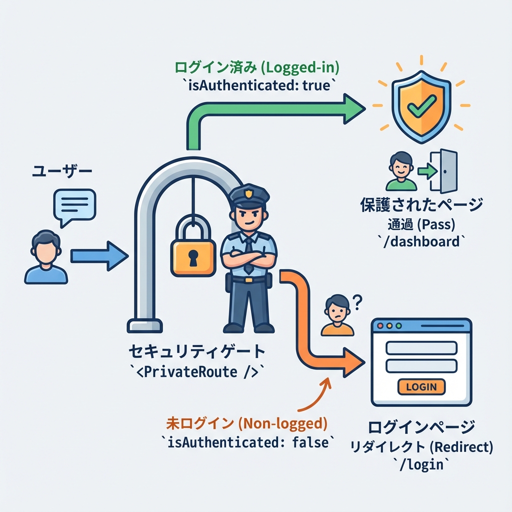 プライベートルートのセキュリティゲート