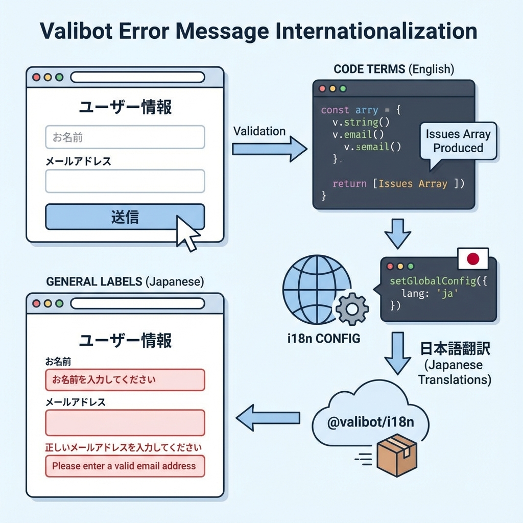 Valibot Error Message Internationalization